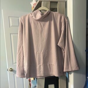 Pink Turtleneck Long Sleeve Top